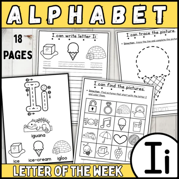 Cover of 26 letter of the week I | alphabet recognition, tracing, crown, bracelets & more